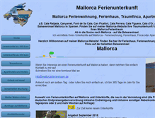 Tablet Screenshot of mallorca-ferientraum.de